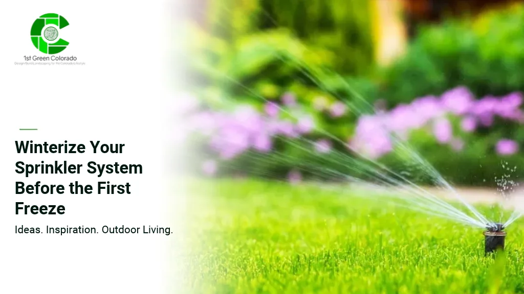 Winterize Your Sprinkler System Before the First Freeze